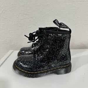 Dr. Martens Toddler 1460 Glitter Lace Up Boots Sz 7